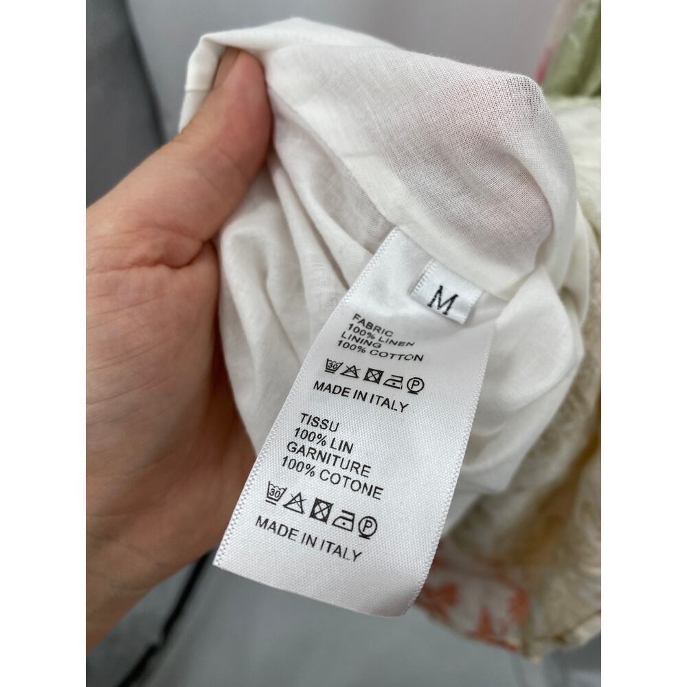 Zimmermann Multicolor Postcard Spliced Linen Midi… - image 6